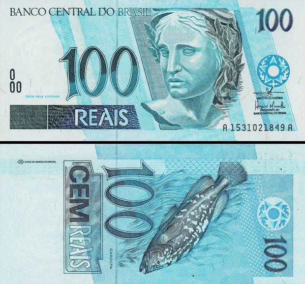 100 reais Brazília 1994, P247