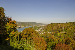 View of River Rhine Marksburg Castle