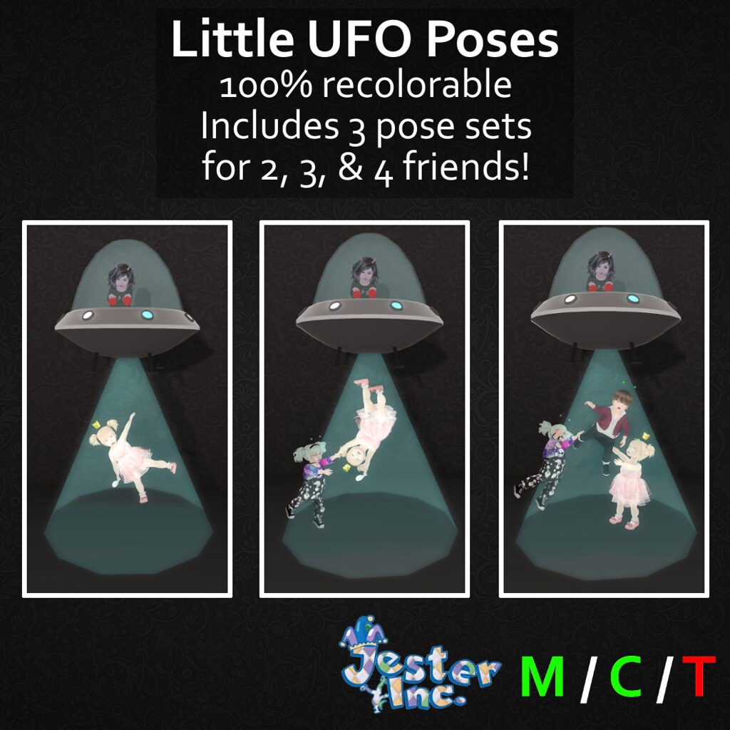 Presenting the Little UFO Pose Set from Jester Inc. - TeleportHub.com Live!