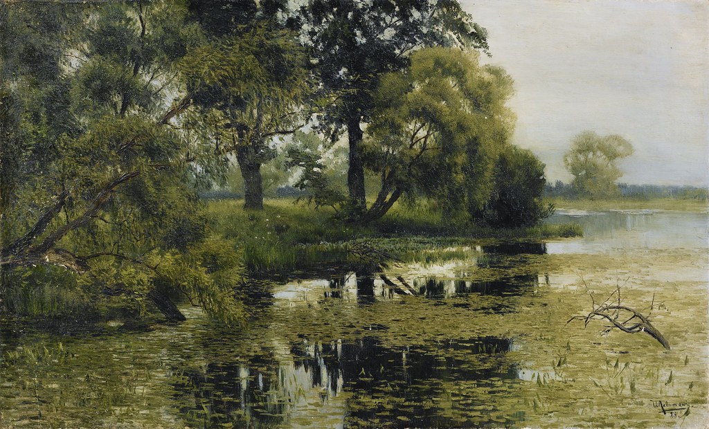 Исаак Левитан «Заросший пруд», 1888 г.