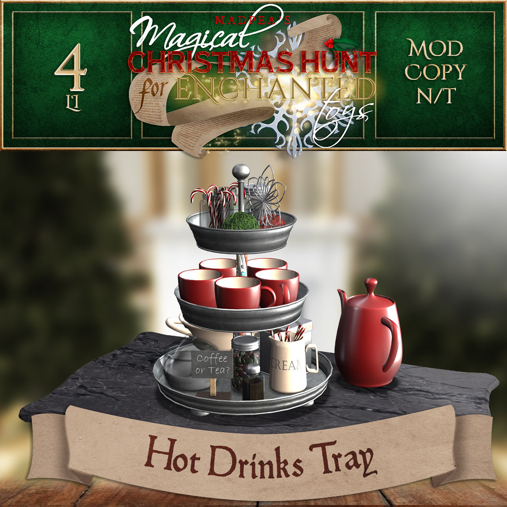 Hot Drinks Tray MadPea Christmas Hunt Prize!