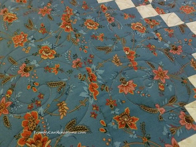 Blue Quilt for Hurricane Project at FromMyCarolinaHome.com