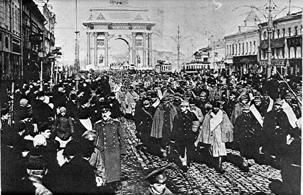 Германские военнопленные на Тверской-Ямской улице, 1915