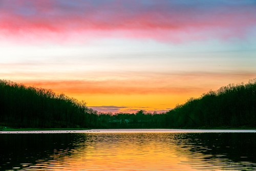 dawn landscape sunrise sky clouds reflection outdoors nature maryland germantown boyds