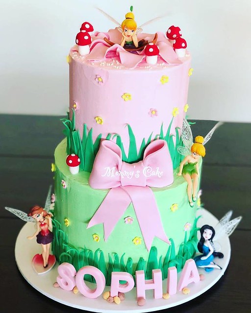 Tinkerbell Birthday Cake by Mommy's Cake