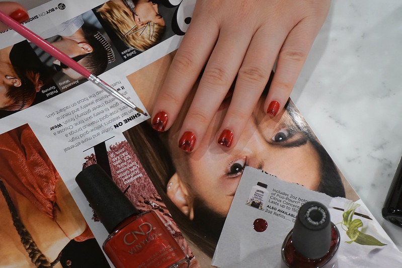Monochromatic Glam Fall Manicure with CND™ VINYLUX™