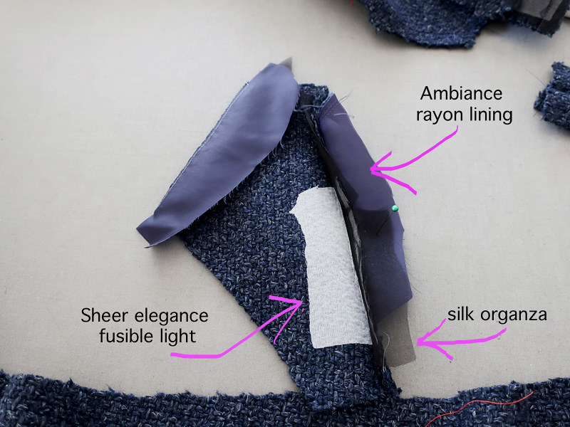 Wool dress interfacing test