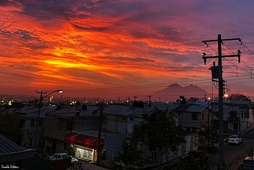 dawn sunrise amanecer mexico monterrey montaña mountain color colors colores cielo clouds nubes