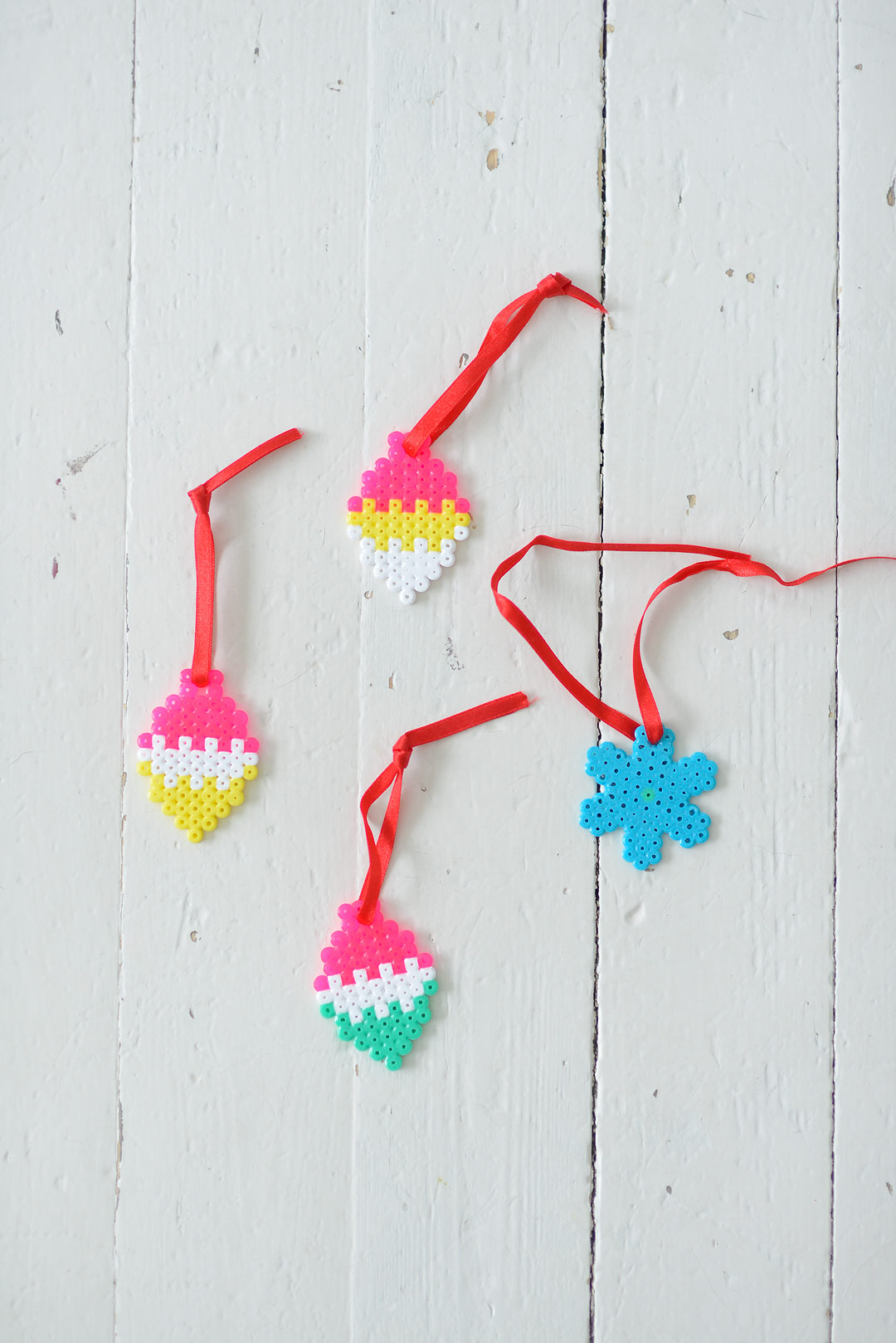 DIY Hama bead Christmas ornaments