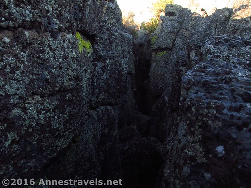 In the Big Crack, Lava Beds National Monument, California