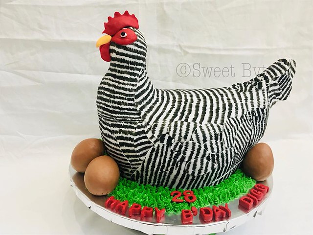 Chicken Shaped Cake by Sweet Byte