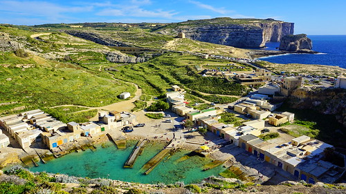 malta gozo mediterranean sea water mountains viewpoint view