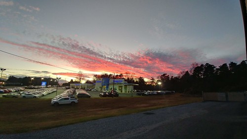 morganton honda sunset north carolina clouds