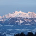 Panorama Kitzbuhelských Alp směrem od Scheffau