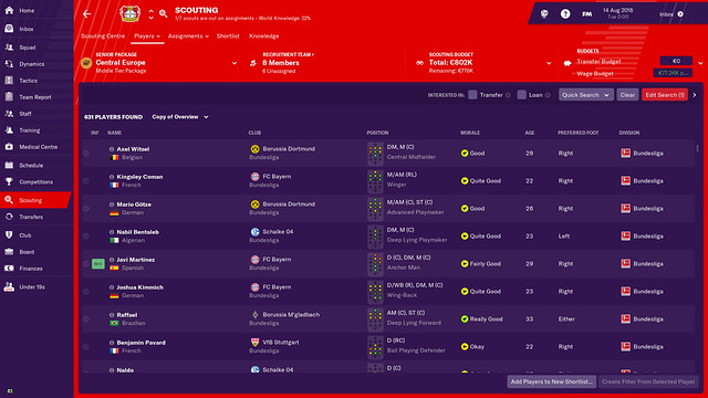 Football Manager 19 - Scouting