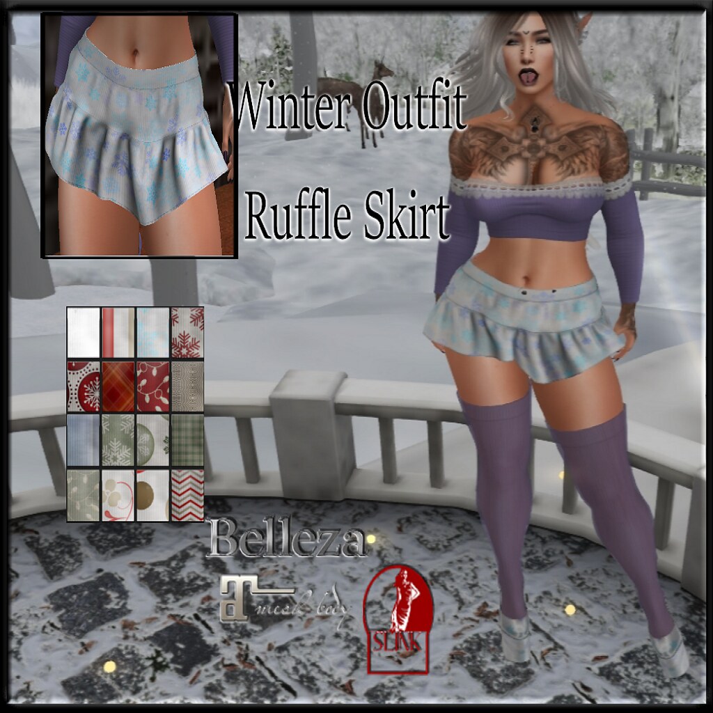Mayhem Winter Outfit Ruffle Skirt AD