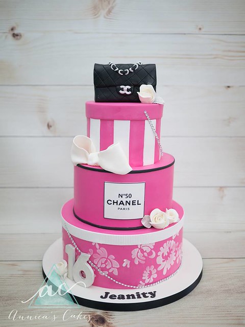 Chanel Theme Cake by Annica's Cakes