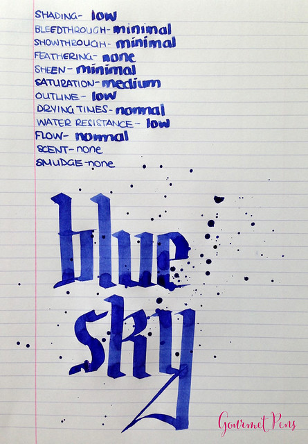 Caran d'Ache Blue Sky Ink 5