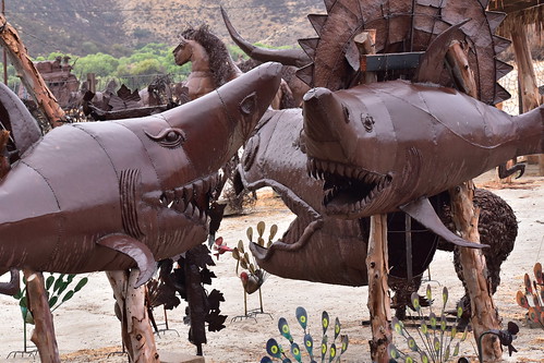 nikon d5600 statue sculpture augangavalley california steel metal animals dinosaurs handmade rusty