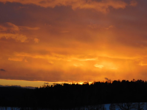 sonnenuntergang sunset oberpfalz upper palatinate himmel sky wolken clouds landschaft landscape schneelandschaft winterlandschaft schnee snow wald forest bäume trees
