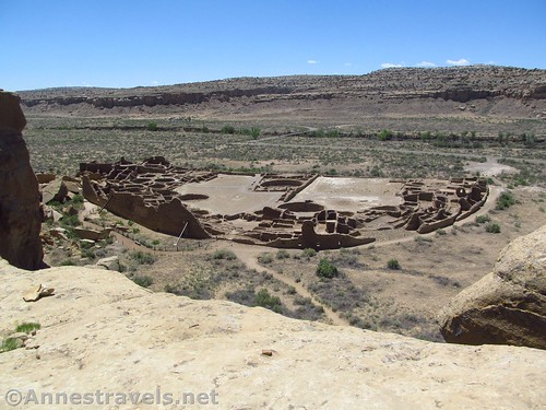 Pueblo Bonito from the Pueblo Bonito Overlook, Chaco Culture National Historical Park, New Mexico