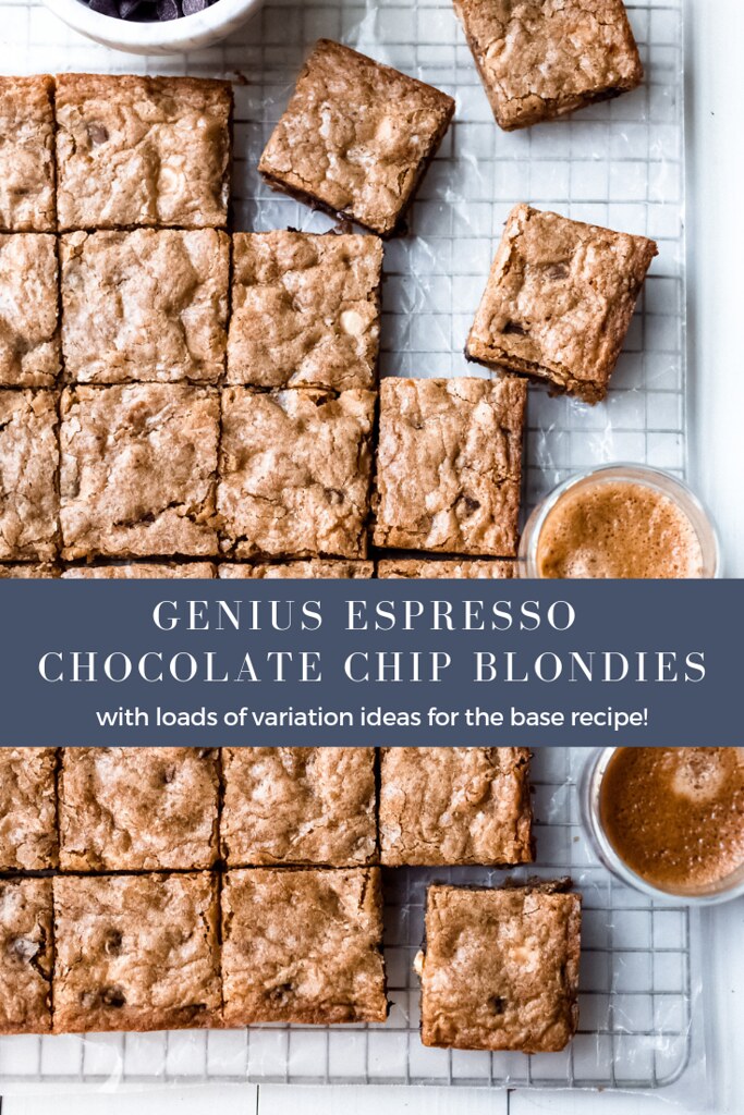 Espresso Chocolate Chip Blondies