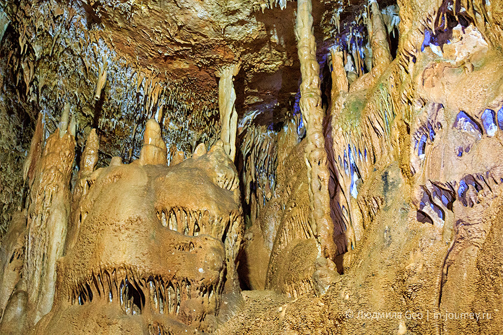 фоторассказ о посещении Мраморной пещеры в Крыму