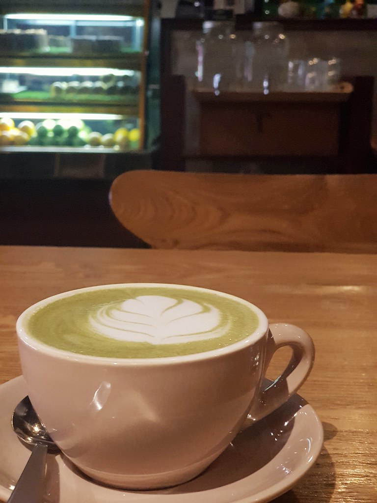 Hot Green Tea Latte rm$12 @ AMPM Cafe USJ21
