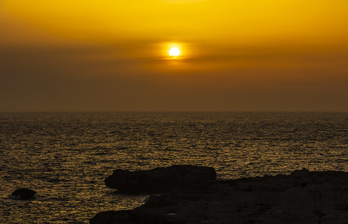 canon5dsr landscape seascape water sea mediterranean sun sunset gold gozo malta outdoors nature