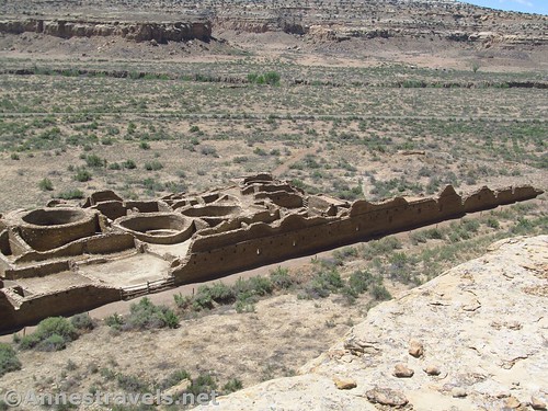 Chetro Ketl from the Pueblo Alto Loop, Chaco Culture National Historical Park, New Mexico