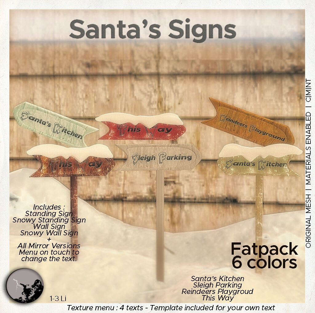 *PC* Santa’s Signs @ The Secret Affair – December round