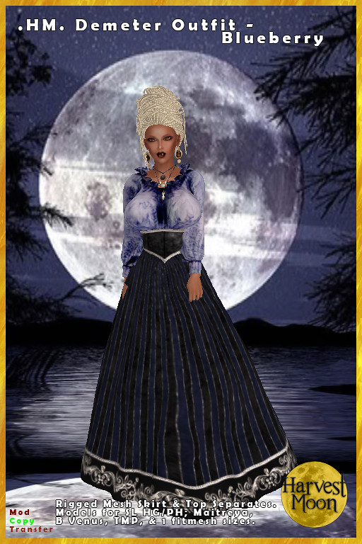 Harvest Moon – Demeter Outfit – Blueberry