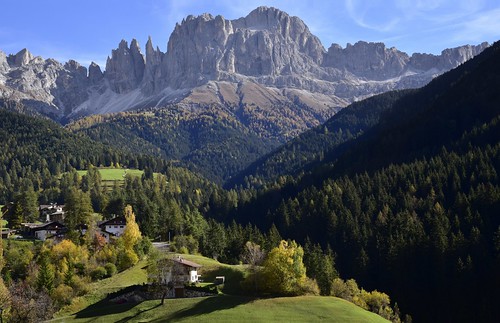 Die Rosengartenspitze (2981 m) und die Vajolet-Türme (2821 m); Südtirol, Italien (469)