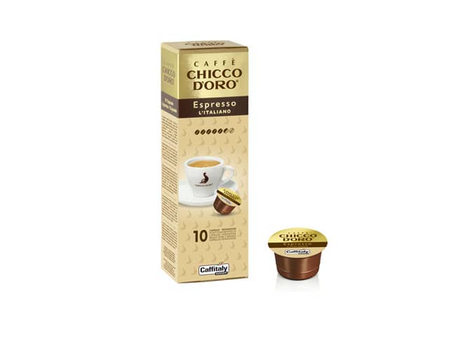 Espresso l'Italiano Chicco d'Oro, capsule caffè Caffitaly 