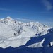 panoramatický pohled na Mont Blanc z Mont Valaisan