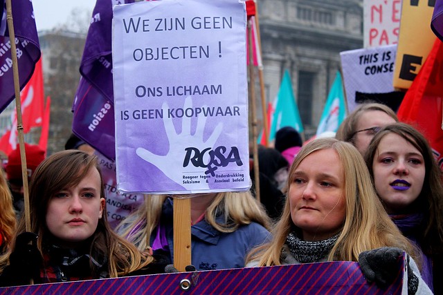 Betoging tegen geweld op vrouwen // Liesbeth