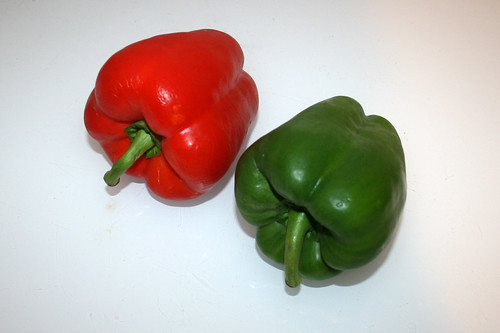 02 - Zutat rote & grüne Paprika / Ingredient red & green bell pepper