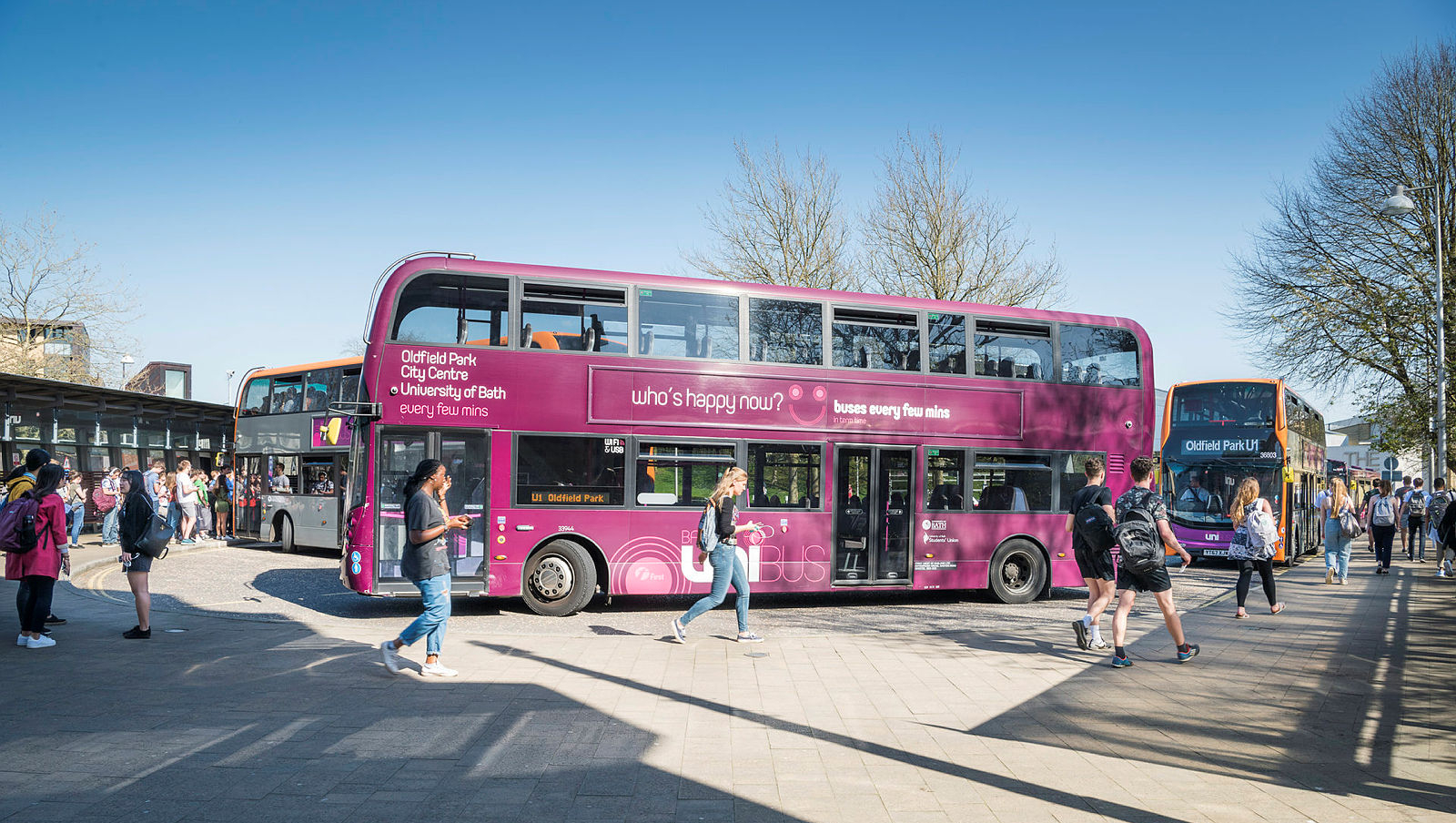 Image of the University of Bath Bus Stop