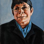 Portrait study - Dorothy; acrylic on paper, 22 x 30, 2018