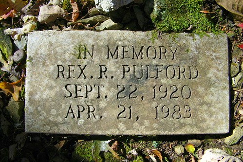 appalachian rex pulford plaque memorial