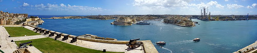 panorama malta mediterranean sea viewpoint view city haven