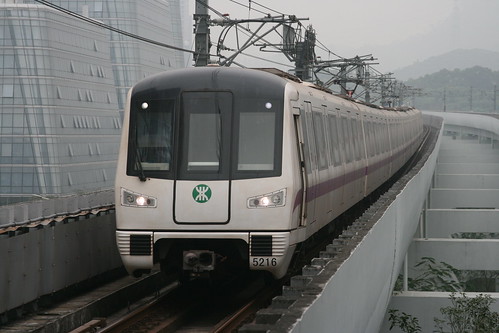 Shenzhen Metro A series (Zhuzhou, Line 5) in Tanglang.Sta, Shenzhen, Guangdong, China /Jan 5, 2019