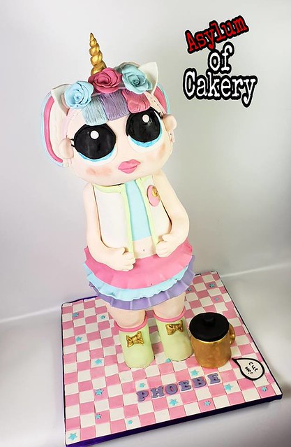14kg Doll Cake by Emmy Harris from Asylum of Cakery