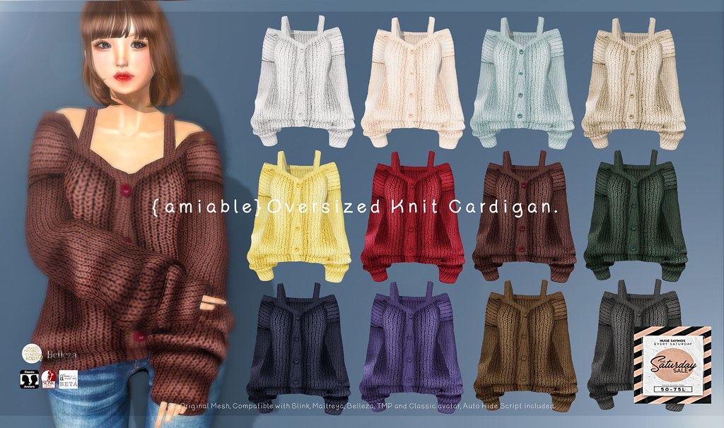 {amiable}"SATURDAY SALE"Knit Cardigan &"BLACK FRIDAY SALE"@the main store.