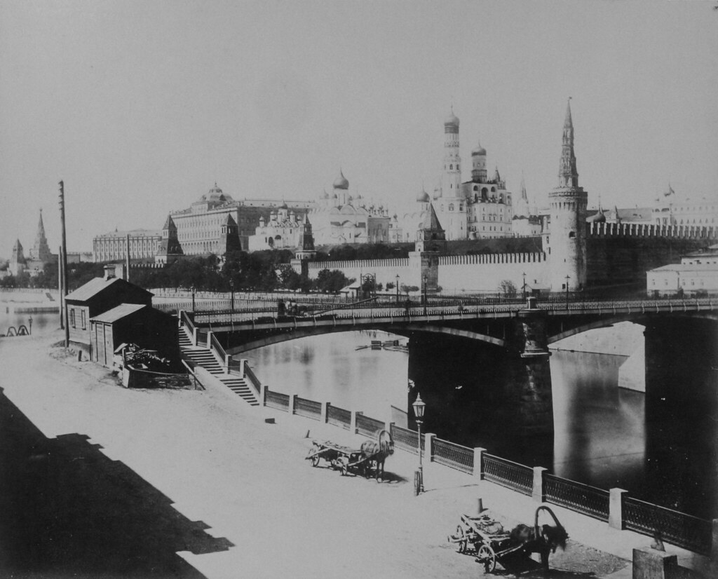 Вид на Кремль от Москворецкого моста. 1883