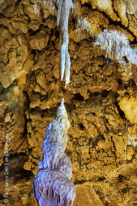 сталактит и сталагмит Крым пещера