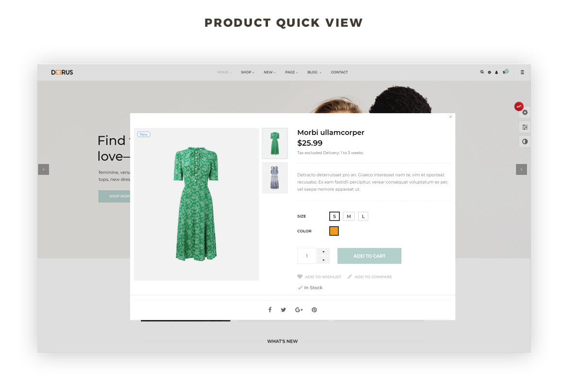 product quickview - best fashion theme