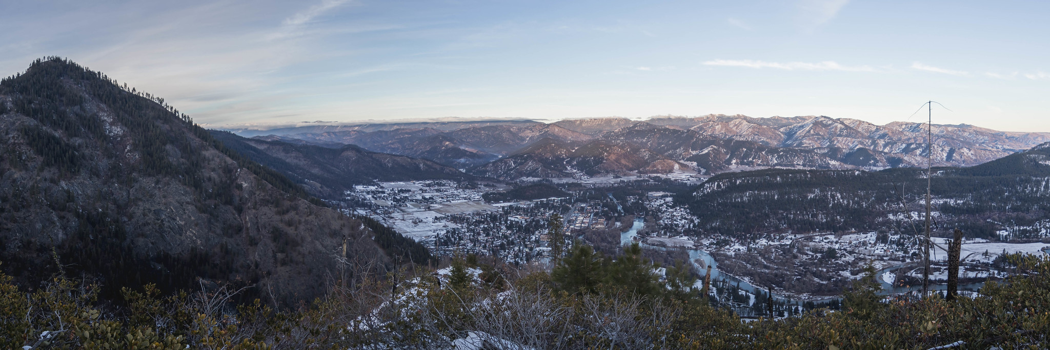 Panoramic view over Leavenworth