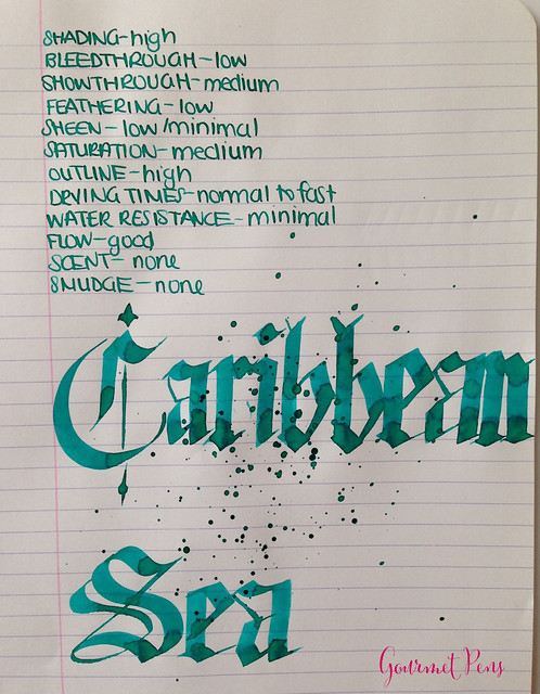 Caran d'Ache Caribbean Sea Ink 5