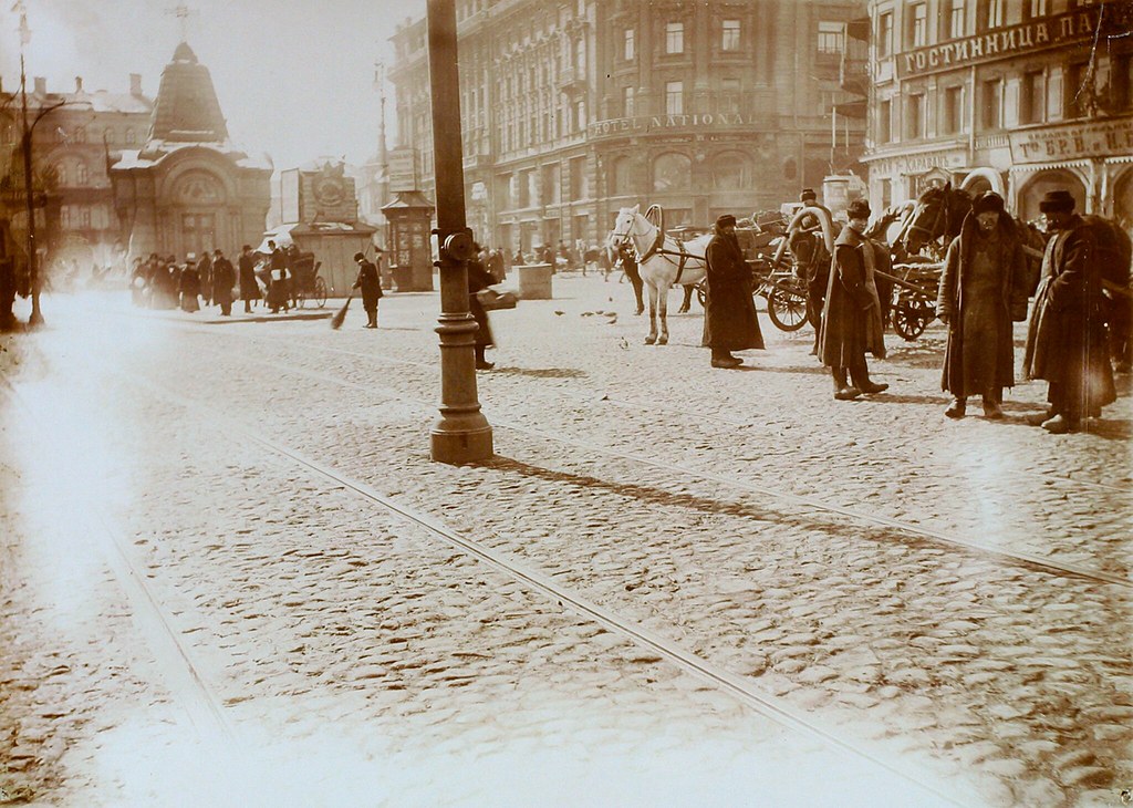 Улица Охотный Ряд. 16 марта 1911 года